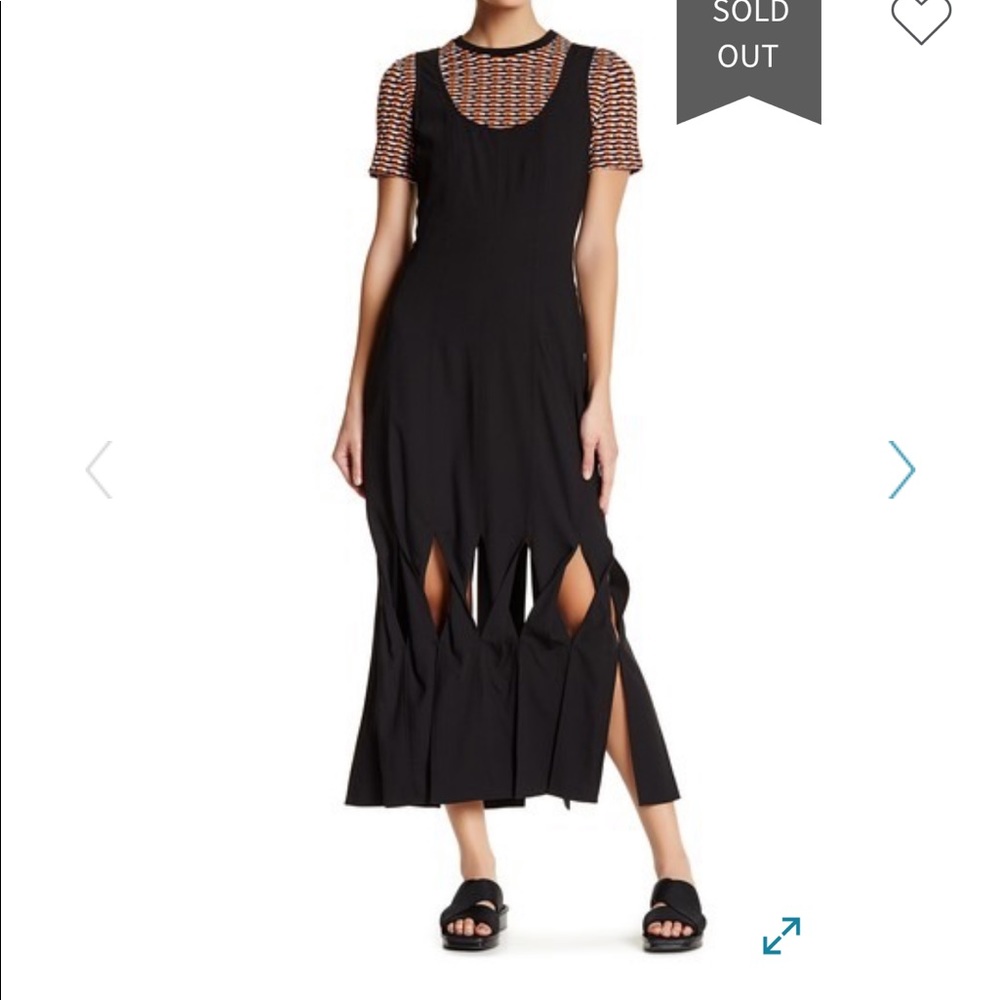 Opening Ceremony Glide paneled black dress